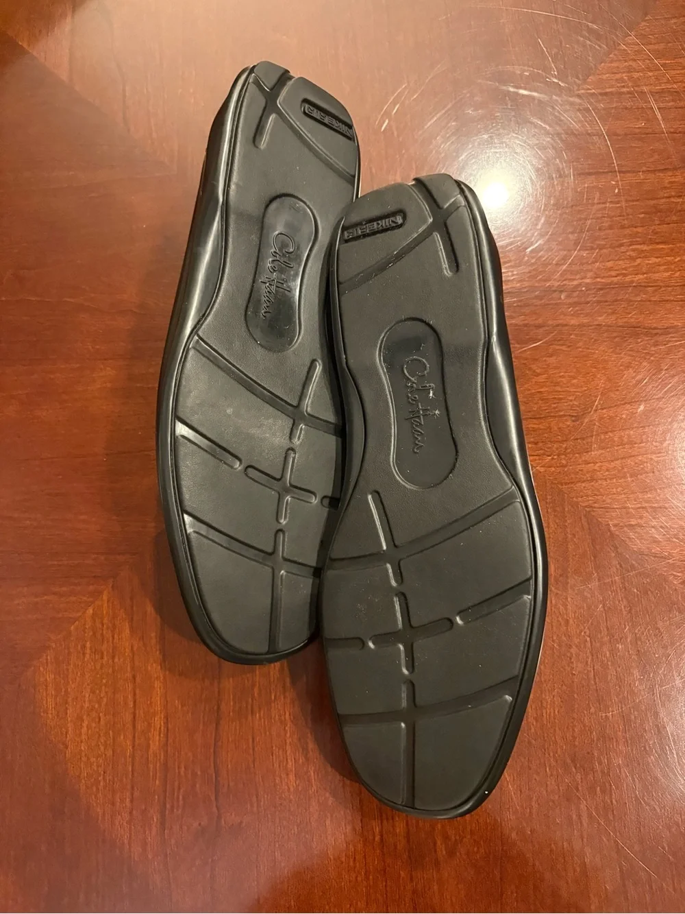Cole Haan Black Leather Slip-On Loafers